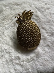 Vintage Pineapple Clip Solid Brass Decor 4 In. X 2.5 In.