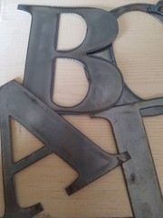 5″ Tall Metal Letters A-Z and Numbers 0-9 FREE SHIPPING