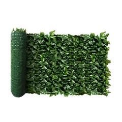 6’x14′ Artificial Faux Laurel Ivy Leaf Outdoor Privacy Hedge w/ Plastic Backing
