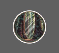 California Redwoods Sticker Waterproof Decal Trees Cali Outdoor Nature Gift NEW