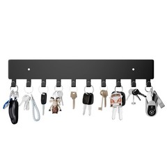 Key Holder for Wall, Key Hooks with 10 Hooks Wall Mounted Key Holder for Hallway