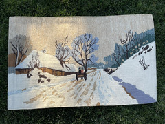 Hand Woven Tapestry Tapisseries De La Mère, India Art Home Wall Decor Rug Winter