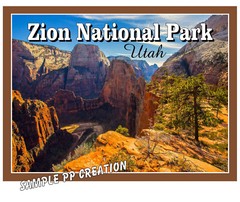 ZION NATIONAL PARK PHOTO FRIDGE MAGNET 4 X 3 inches TRAVEL