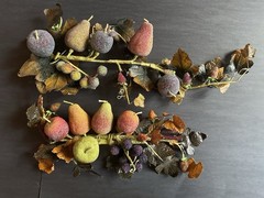Vintage Beaded Sugared Faux Mixed Fruit Hanging Decor