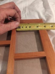 4 PHOTO WOOD FRAME Unmarked 9 1/2 X 11 1/2 Overall