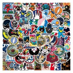 100 Bulk Grateful Dead – Heavy Metal Rock Stickers Laptops, Guitars, Skateboards