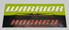 Warrior Logo Sticker Decal Sports Hockey 6 1/2″ x 3″