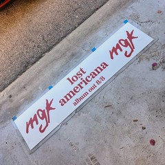 MGK Lost Americana – RARE Promo Sign – 52×13 inches Machine Gun Kelly Rock Rap