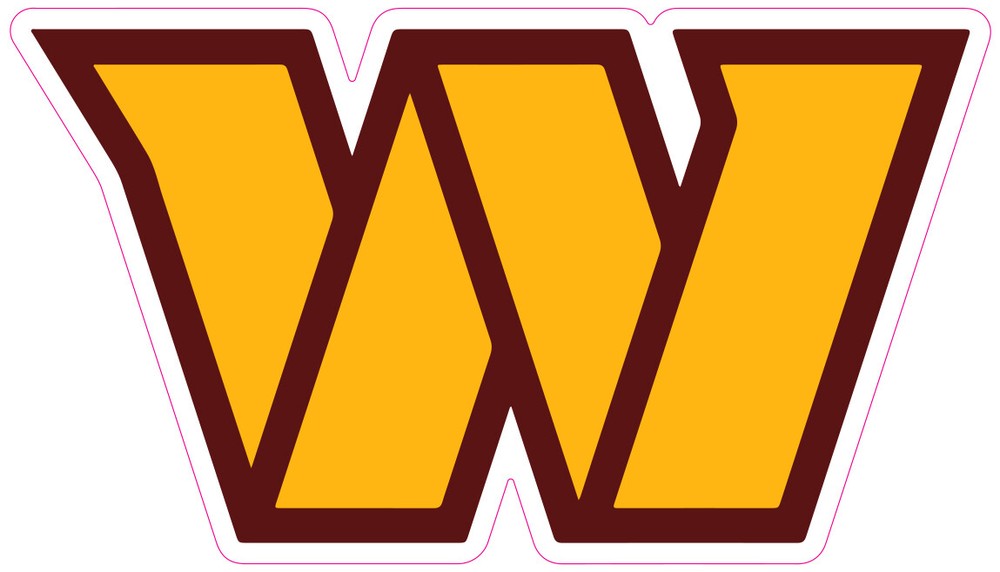 Washington Commanders Football Vinyl Decal Sticker Car Truck Bumper Tumbler Mug