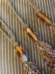 Vintage Multi Color Beaded Tassel Decorative Large Long (17″ with loop) (3)
