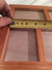 4 PHOTO WOOD FRAME Unmarked 9 1/2 X 11 1/2 Overall