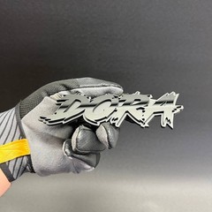 Custom Text Badge – Type Your Text – Lightning Font – Acrylic Custom Emblem.