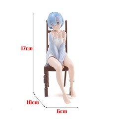 17cm Anime Re: Life In A Different World From Zero Rem Sit On Chairs Action Figu