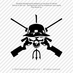 Seal Sniper Skull Military Special Forces Vinyl Decal Combat Vet – 25 Colors
