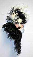 Unique Creations Lady Face Mask Wall Hanging Decor – NEW IN BOX