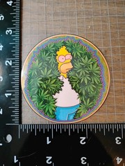 420 Homer Simpson Hiding Peeker Stoner Humor Vinyl Decal Stickers