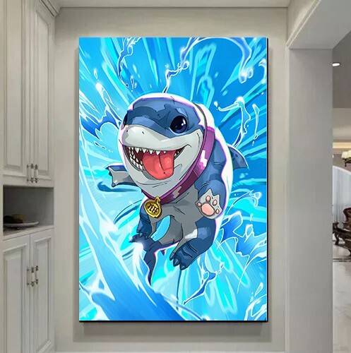 NEW!!! Marvel Rivals Jeff the Land Shark Poster