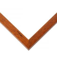 7×7 Honey Brown Real Wood Picture Frame Width 0.75 inches | Interior Frame Depth
