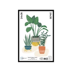 Mainstays – 24×36 Picture Frame – Black Flat Profile Wall Photo Frame