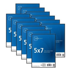 Front Loading Picture Frame 5×7 Inch Black Photo Frame Set of 12