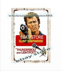 1974 Thunderbolt and Lightfoot movie poster clint eastwood metal tin sign
