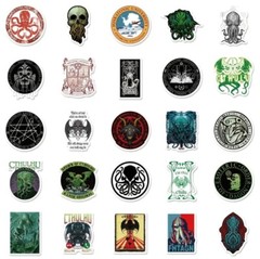 10 PCS Cthulhu H. P. Lovecraft Lovecraftian Stickers BRAND NEW