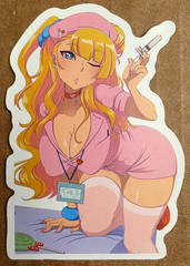 Princess Peach Sticker Nurse Toadstool Halloween Queen Anime Manga Mario Movie