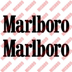 Marlboro Decal Marlboro Vinyl Sticker Motorcycle Car Racing Decal – Any Size