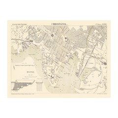 Old Map of Copenhagen 1884 – Vintage Denmark Art Wall Decor