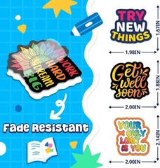 200PCS Motivational Stickers Inspirational Affirmation Vinyl Decals