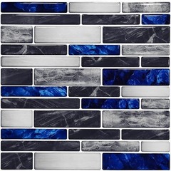 Easy Installation 3D Tile Stickers Waterproof Kitchen Bathroom Decor (10Pcs)