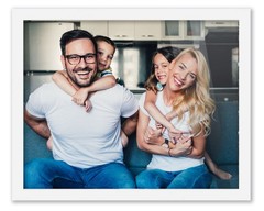 12×22 Frame White Wood Picture Photo Frame with UV Acrylic and Acid Free Backing