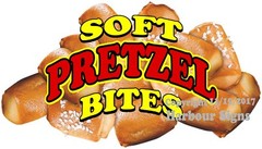 Soft Pretzel Bites (Choose Your Size) DECAL Food Truck Concession Sticker