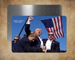 Moment in History July 13, 2024 Trump fight 8″ x 12″ metal sign