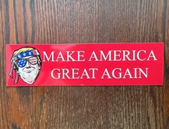 Donald Trump: Make America Great Again Cartoon Bumper Sticker