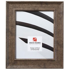 Craig Frames Revival, 2 Inch Wide Tarnished Antique Silver Picture Frame