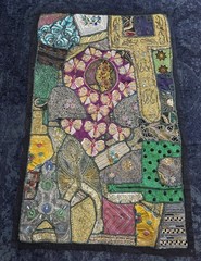 Vintage Rustic Indian Wall Tapestry Hanging Art 34” x 54”