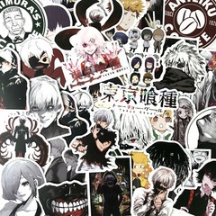 100pc Tokyo Ghoul Manga Guitar Skateboard Laptop Notebook Decal Sticker Pack