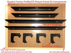 Quadro Frames 15×18 inch Picture Frame KIT, Style P375-3/8 inch Wide Molding