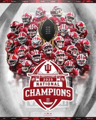 Indiana Football National Champions Road To 2026 Poster Gift