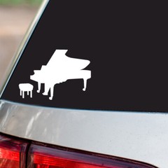 Piano Sticker Musical Instrument All size regular Chrome Mirror Vinyl Colors