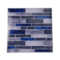 Easy Installation 3D Tile Stickers Waterproof Kitchen Bathroom Decor (10Pcs)