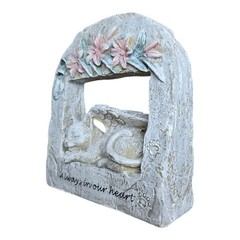 Pet Memorial Plaque 17cm Dog Cat Grave Marker Garden Stone Tribute Gift