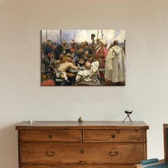 wall26 – Reply of the Zaporozhian Cossacks to Sultan Mehmed IV- Canvas – 16 x 24