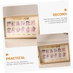 Photo Frame Kid 1st Birthday Anniversary Memory Book 1 to 12 month Decor