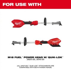 Milwaukee M18 FUEL 10″ Pole Saw Attachment w/ QUIK-LOK 3 ft Extension