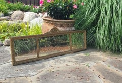 Antique 1920s Etched Ornate Mirror 4ft 2in Long Buyer Can Ship Mercury Glass