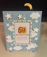 NOS Home Interior Kids Blue Baby Photo Frame See Pictures New In Box