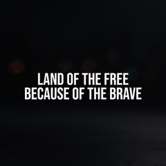 8in Vinyl Decal Sticker – “Land Of The Free Because Of The Brave”