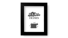 US ART Frames 1.25″ Satin Black Teak Finish Picture Poster Frame 14 In Wide
